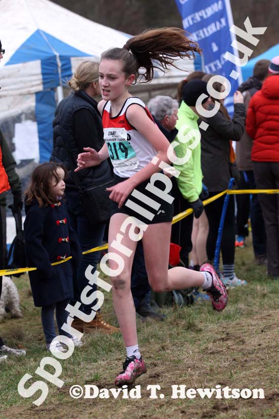 Under-13 girls green 319 NEHL, Wallington Hall. Photo: David T. Hewitson/Sports for All Pics